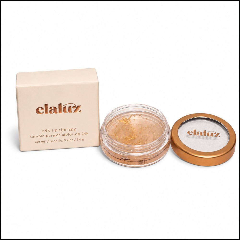 Elaluz 24k Lip Therapy Hydrating Treatment with Gold Flakes 0.2oz New in Box